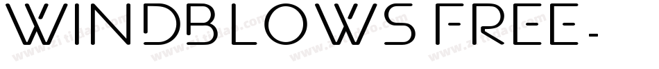 Windblows Free字体转换